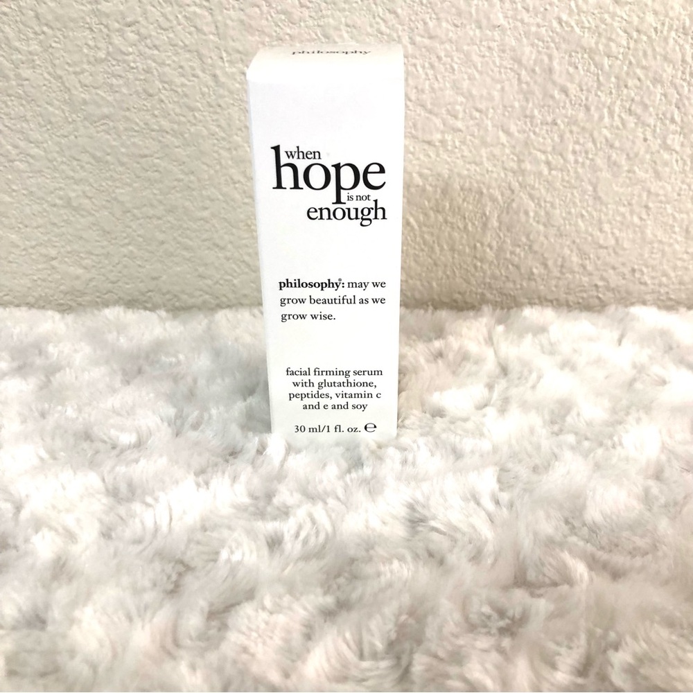 Philosophy When Hope Is Not Enough Facial Firming Serum - New - 1 fl oz